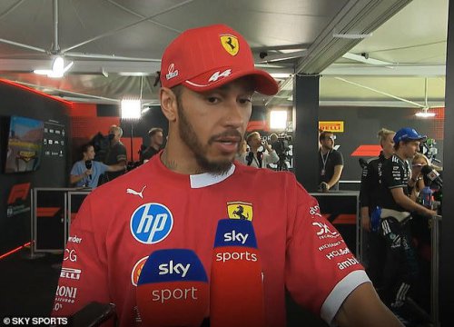 Lewis Hamilton 'devastated' after hitting furry animal with his Ferrari during Canadian Grand Prix