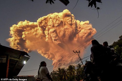 Indonesian volcano erupts, with alert raised to highest level