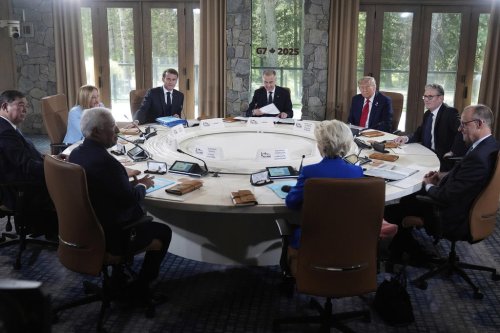 Photos of world leaders in Canada's Rocky Mountains for the G7 summit