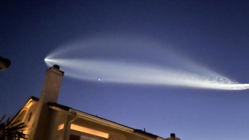 SpaceX Falcon 9 rocket launches from Vandenberg, California Space Force Base on Monday
