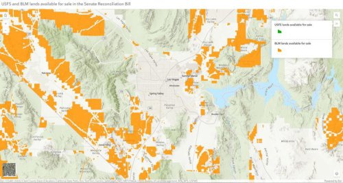 Map reveals Nevada public land targeted for sale in Republican senator&rsquo;s amendment