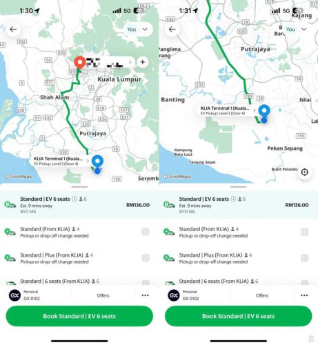 Grab now offers BYD M6 electric MPV option from KLIA