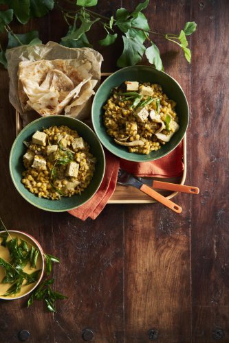 This vegan wrap is filled with hearty, satisfying protein