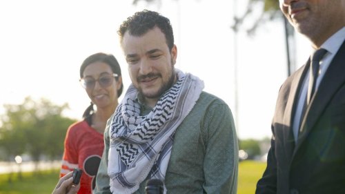 Palestinian activist Mahmoud Khalil reunited with his wife, newborn son after spending months at a Louisiana detention center