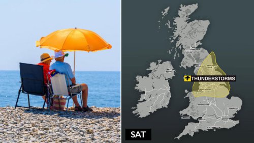 Thunderstorm warning issued as UK heatwave intensifies