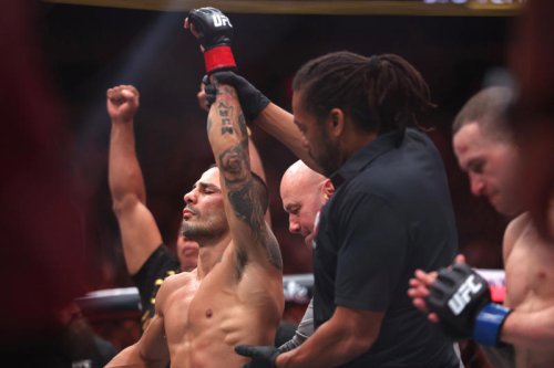 UFC 317 live: Ilia Topuria vs Charles Oliveira updates and results as &lsquo;El Matador&rsquo; puts Brazilian out cold