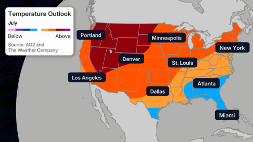 July Temperature Outlook: Where It&rsquo;s Going To Be Warmer Than Average And Where There Will Be A Little Relief