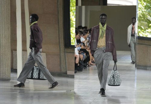 At Herm&egrave;s, woven leather and quiet confidence set the tone for Paris menswear