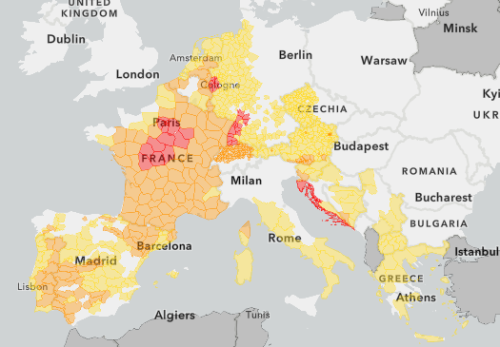 Full list of European countries under heatwave alerts as mercury soars to 46C