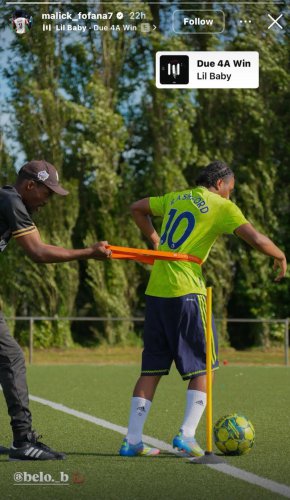 Chelsea and Liverpool transfer target Malick Fofana spotted in Manchester United shirt