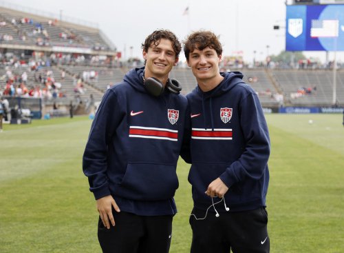 Years after learning soccer in their basement, brothers Brenden and Paxten Aaronson both play for US