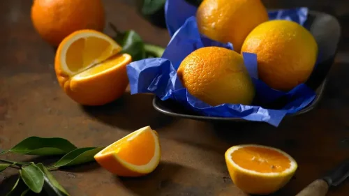 Popular orange varieties for these recipes, Orange recipes to try,          Julie Goodwin&rsquo;s orange almond cake      ,          Flourless orange & white chocolate cake      ,          Double-crumbed pork cotoletta with radicchio & orange salad      ,          Whole orange slice      ,          Orange and blueberry syrup cake      ,          Sugar-free rosemary, labne and orange tart      ,          Hummingbird slice with orange icing      ,          Dark chocolate and orange Christmas slice      ,          Cherry coconut and orange cake      ,          Sweet pea, cinnamon and orange cake      ,          Confit duck & candied orange salad      ,          Chocolate parfait with orange salad      ,          Beetroot and orange salad      ,          Pan-fried fish with radicchio and orange salad      ,          Blood-orange glazed ham      ,          Blood orange hazelnut cake      ,          How to make a chocolate orange &lsquo;tiger&rsquo; bundt cake      ,          Green salad with red currants & orange dressing      ,          Orange, poppy seed & olive oil mug cake      ,          Maple, mustard and orange glazed ham      , How to choose the best oranges for these recipes, How to remove wax from oranges, Should oranges be stored in or out of the fridge?, How to segment an orange, Top 42+ sweet &amp; savoury orange recipes