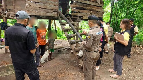 Boy, 8, who only communicates by barking after he was abandoned and left with dogs found in Thailand