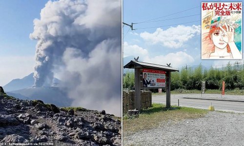 Japan's Shinmoedake volcano erupts sending ash plume skyward