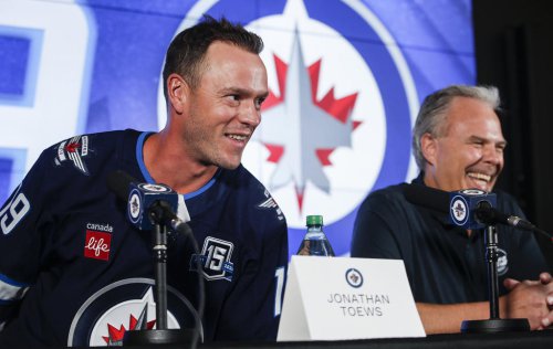 Jonathan Toews is grateful and excited to play again after signing with his hometown Winnipeg Jets