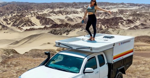 36-year-old lives and travels in her truck full-time, spends $1,305/month: 'I'm comfortable in very small spaces'