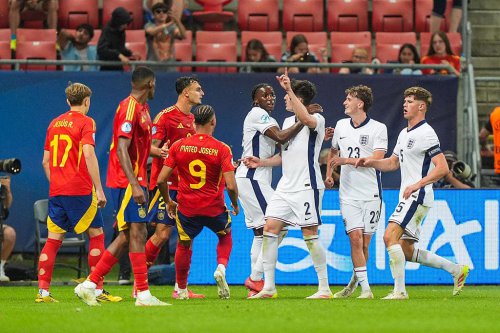 England U21s vs Spain U21s LIVE: Tensions boil over after Young Lions book place in Euros semi-final