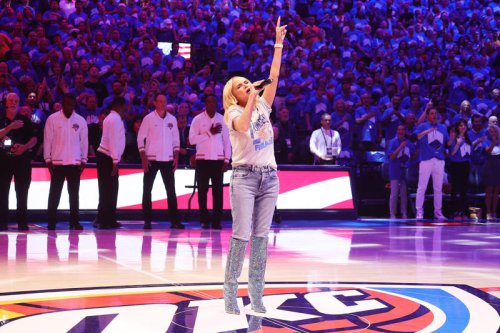 Kristin Chenoweth Hits Wicked High Notes During National Anthem Performance at NBA Finals
