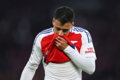 Andrea Berta sends message to Gabriel Martinelli
