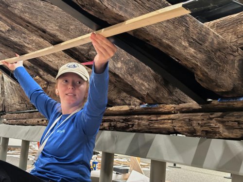 Workers digging at the World Trade Center site found a mystery boat. Now they&rsquo;re rebuilding it
