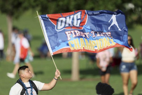 Oklahoma City Thunder fans celebrate NBA title with a parade after years of heartbreak