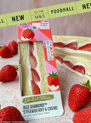 M&amp;S launches new strawberries and cream sandwich just in time for Wimbledon