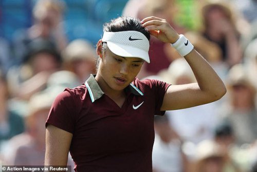 Emma Raducanu knocked out at Eastbourne after knife-edge three-set clash with Australian teenager