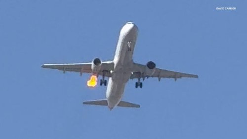 Plane with smoking engine forced to land shortly after taking off from Las Vegas airport