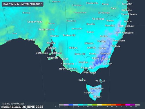 Polar blast to fuel icy temperatures across Australia - so how cold will it get in your city?