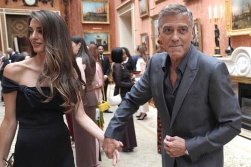 Amal Clooney proved that a little black dress is palace-worthy