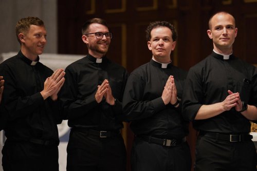 A US diocese defies trends and ordains its largest class of Catholic priests in decades