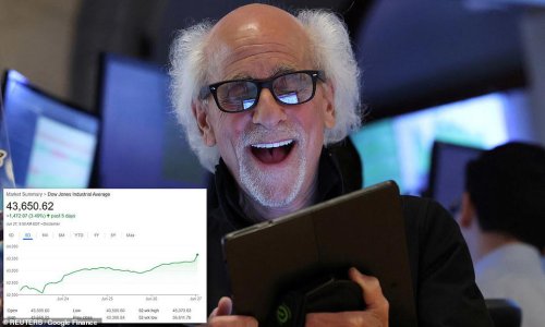 Stock market hits record high on hopes of trade deals