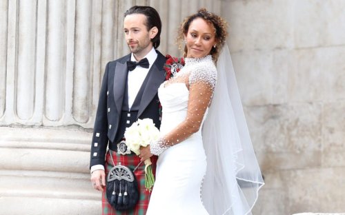 Mel B hopes it&rsquo;s third time lucky &ndash; but only Baby Spice attends her wedding