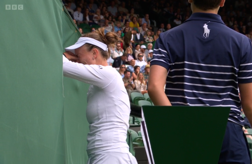Wimbledon champion breaks down in tears on court