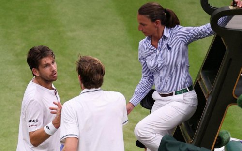 07:24 PM BST, Victory moment for Norrie, 07:22 PM BST, Today&rsquo;s men&rsquo;s results and latest scores, 07:17 PM BST, The thoughts of Cameron Norrie, 07:09 PM BST, Meanwhile on Centre Court, 07:07 PM BST, What a match!, 07:06 PM BST, Norrie into the quarter-finals, 07:03 PM BST, Norrie 6-3, 7-6 (7-4), 6-7 (7-9), 6-7 (5-7), 5-3 Jarry*, 06:57 PM BST, Norrie* 6-3, 7-6 (7-4), 6-7 (7-9), 6-7 (5-7), 5-2 Jarry, 06:53 PM BST, Norrie 6-3, 7-6 (7-4), 6-7 (7-9), 6-7 (5-7), 4-2 Jarry*, 06:43 PM BST, Norrie* 6-3, 7-6 (7-4), 6-7 (7-9), 6-7 (5-7), 4-1 Jarry, 06:41 PM BST, Norrie 6-3, 7-6 (7-4), 6-7 (7-9), 6-7 (5-7), 3-1 Jarry*, 06:37 PM BST, Norrie* 6-3, 7-6 (7-4), 6-7 (7-9), 6-7 (5-7), 3-0 Jarry, 06:27 PM BST, Norrie 6-3, 7-6 (7-4), 6-7 (7-9), 6-7 (5-7), 2-0 Jarry*, 06:21 PM BST, Fifth set: Norrie* 6-3, 7-6 (7-4), 6-7 (7-9), 6-7 (5-7), 1-0 Jarry, 06:12 PM BST, Jarry takes us to decider, 06:03 PM BST, Norrie* 6-3, 7-6 (7-4), 6-7 (7-9), 6-6 Jarry, 05:57 PM BST, Norrie 6-3, 7-6 (7-4), 6-7 (7-9), 5-6 Jarry*, 05:55 PM BST, Norrie* 6-3, 7-6 (7-4), 6-7 (7-9), 5-5 Jarry, 05:50 PM BST, Norrie 6-3, 7-6 (7-4), 6-7 (7-9), 4-5 Jarry*, 05:45 PM BST, Norrie* 6-3, 7-6 (7-4), 6-7 (7-9), 4-4 Jarry, 05:40 PM BST, Norrie 6-3, 7-6 (7-4), 6-7 (7-9), 3-4 Jarry*, 05:38 PM BST, Norrie* 6-3, 7-6 (7-4), 6-7 (7-9), 3-3 Jarry, 05:28 PM BST, Norrie 6-3, 7-6 (7-4), 6-7 (7-9), 2-3 Jarry*, 05:23 PM BST, Norrie* 6-3, 7-6 (7-4), 6-7 (7-9), 2-2 Jarry, 05:21 PM BST, Norrie 6-3, 7-6 (7-4), 6-7 (7-9), 1-2 Jarry*, 05:17 PM BST, Norrie* 6-3, 7-6 (7-4), 6-7 (7-9), 1-1 Jarry, 05:14 PM BST, Fourth set: Norrie 6-3, 7-6 (7-4), 6-7 (7-9), 0-1 Jarry*, 05:09 PM BST, Jarry claims the third set in a tie-break, 04:57 PM BST, Norrie 6-3, 7-6 (7-4), 6-6 Jarry*, 04:54 PM BST, Norrie* 6-3, 7-6 (7-4), 6-5 Jarry, 04:51 PM BST, Norrie 6-3, 7-6 (7-4), 5-5 Jarry*, 04:47 PM BST, Norrie* 6-3, 7-6 (7-4), 5-4 Jarry, 04:45 PM BST, Norrie 6-3, 7-6 (7-4), 4-4 Jarry*, 04:42 PM BST, Norrie* 6-3, 7-6 (7-4), 4-3 Jarry, 04:37 PM BST, Norrie 6-3, 7-6 (7-4), 3-3 Jarry*, 04:33 PM BST, Norrie* 6-3, 7-6 (7-4), 3-2 Jarry, 04:30 PM BST, Norrie 6-3, 7-6 (7-4), 2-2 Jarry*, 04:21 PM BST, Norrie* 6-3, 7-6 (7-4), 2-1 Jarry, 04:20 PM BST, Norrie 6-3, 7-6 (7-4), 1-1 Jarry*, 04:15 PM BST, Third set: Norrie* 6-3, 7-6 (7-4), 1-0 Jarry, 04:07 PM BST, Norrie takes second set 7-6 (7-4), 03:59 PM BST, Norrie* 6-3, 6-6 Jarry, 03:55 PM BST, Norrie 6-3, 5-6 Jarry*, 03:53 PM BST, Norrie* 6-3, 5-5 Jarry, 03:49 PM BST, Norrie 6-3, 4-5 Jarry*, 03:45 PM BST, Norrie* 6-3, 4-4 Jarry, 03:41 PM BST, Norrie 6-3, 3-4 Jarry*, 03:36 PM BST, Norrie* 6-3, 3-3 Jarry, 03:31 PM BST, Norrie 6-3, 2-3 Jarry*, 03:27 PM BST, Norrie* 6-3, 2-2 Jarry, 03:24 PM BST, Norrie 6-3, 1-2 Jarry*, 03:20 PM BST, Norrie* 6-3, 1-1 Jarry, 03:17 PM BST, Second set: Norrie 6-3, 0-1 Jarry*, 03:09 PM BST, Norrie takes first set 6-3, 03:06 PM BST, Norrie 5-3 Jarry*, 03:01 PM BST, Norrie* 4-3 Jarry, 02:58 PM BST, Norrie 3-3 Jarry*, 02:55 PM BST, Norrie* 3-2 Jarry, 02:53 PM BST, Norrie 2-2 Jarry*, 02:49 PM BST, Norrie* 2-1 Jarry, 02:47 PM BST, Norrie 1-1 Jarry*, 02:42 PM BST, First set: Cameron Norrie* 1-0 Nicolas Jarry (*denotes server), 02:38 PM BST, Here we go, 02:35 PM BST, Nearly ready for action, 02:33 PM BST, Route to this stage, 02:29 PM BST, On Centre Court, 02:25 PM BST, Thank goodness for a roof!, 02:18 PM BST, GB Davis Cup captain Leon Smith on BBC Radio 5 Live, 02:13 PM BST, Earlier than planned, 02:10 PM BST, Can Norrie reach the quarter-finals?, Cameron Norrie in sportsmanship row during epic five-set victory