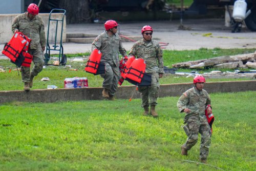&lsquo;Hero&rsquo; Coast Guard swimmer credited with saving 165 people from Camp Mystic floods