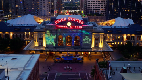 Photos: Paul McCartney images projected onto Denver&rsquo;s Union Station over weekend