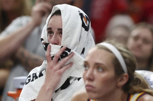 Caitlin Clark leaves with apparent injury, marring the mood after the Fever beat the Sun in Boston