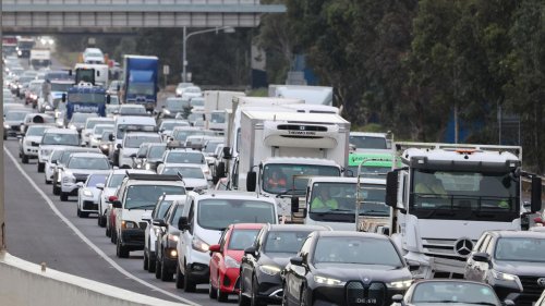 Peak-hour traffic chaos on major freeway