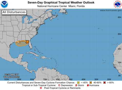 Storm tracker: Hurricane forecasters warn of rainy tropical system along Gulf Coast