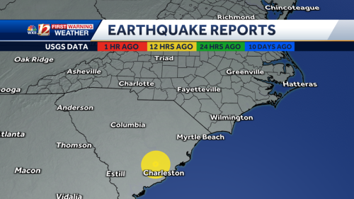Earthquake shakes South Carolina beaches Wednesday