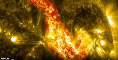 Massive 250,000-mile-long 'canyon of fire' erupts on the sun triggering fears of solar chaos
