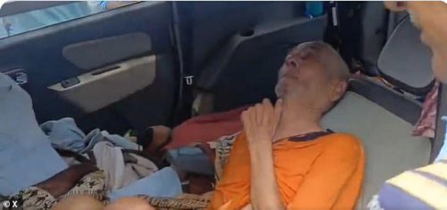 Man, 80, suffering from paralysis is rescued after being left tied and locked in a car in 30C heat