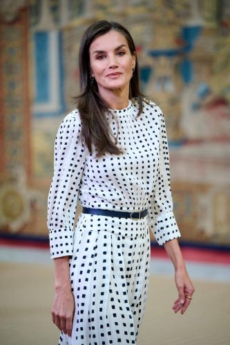 Queen Letizia Puts Her Own Sophisticated Spin on the Polka Dot Trend