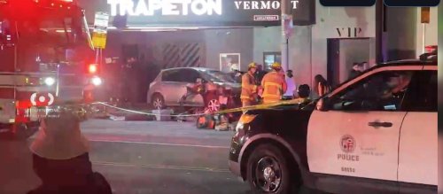 Car ploughs into LA crowd leaving dozens injured