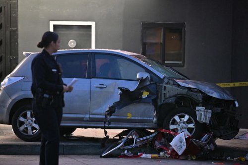 'Intentional act': LAPD says suspect was kicked out of club before driving car into crowd