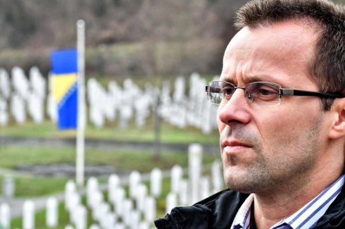 He survived a mass execution at 17. Now he's fighting disinformation and denialism.