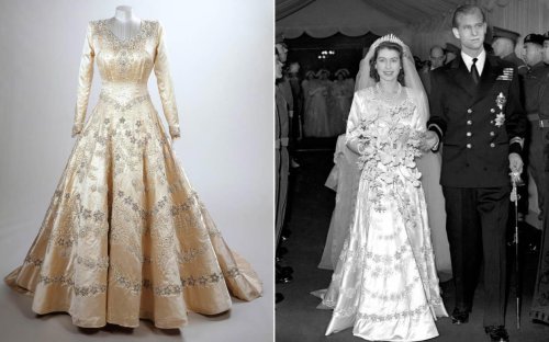 Late Queen&rsquo;s wedding dress and coronation outfit to go on display