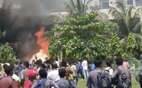 At least 16 dead after military jet crashes into school in Bangladesh