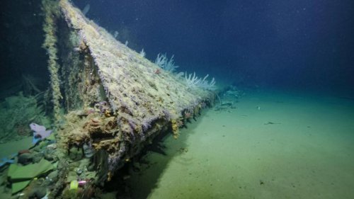 Researchers stumble upon sunken US World War Two ship&rsquo;s bow
